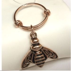 Rose Gold Bumble Bee Ring Size 5 6 7 8 9 Insect